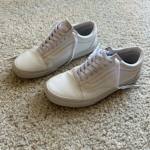 Old Skool Vans Leather White Sneakers